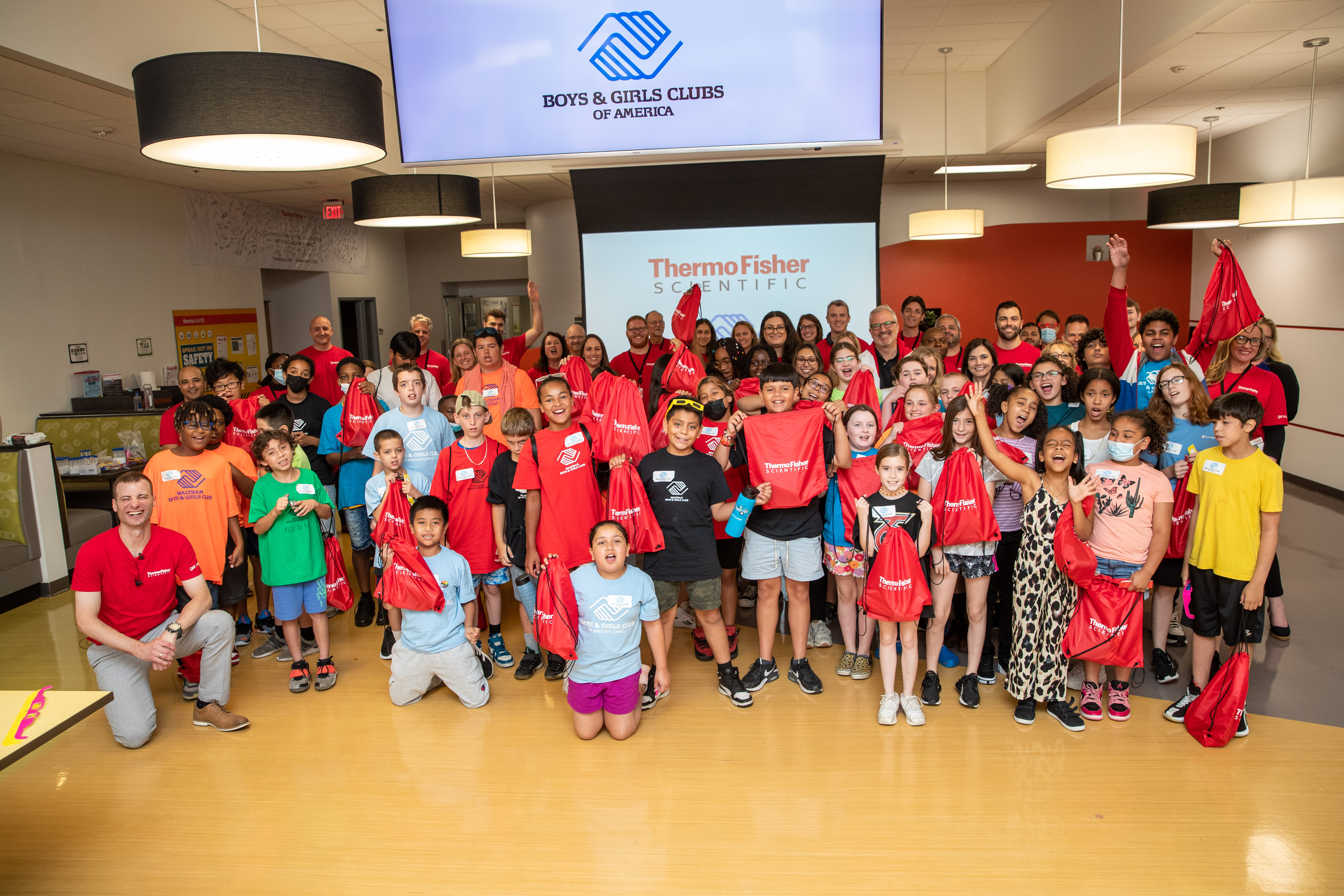 Boys and Girls Clubs of America visits Thermo Fisher Scientific on Wednesday, June 29, 2022 in Tewksbury, Mass. (Scott Eisen/AP Images for Boys and Girls Clubs of America)